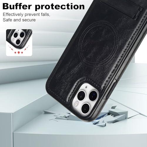 Coque iPhone 12 Pro Max en cuir rétro noir chic et protecteur - 2
