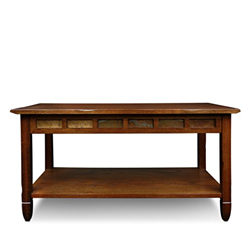 Image of Leick Home Sibley Coffee Table, 38 inch, Rustic Oak