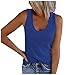 T-Shirt Tops Casual Base Womens Workout Tees Sleeveless Solid Summer U-Neck Chemisier pour Femmes Chaussettes Hautes Noires