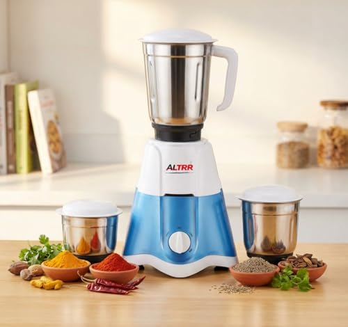 Image of UPTO 1000 W Mixer Grinder with with 5 years warranty and 3 set of Stainless Steel Jars (1200 ml+ 800 ml+ 400 ml), 3 Speed Control, Ideal for Dry & Wet Grinding
