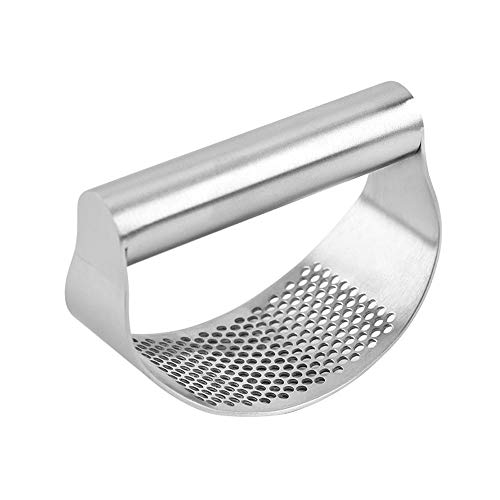 Stainless Steel Garlic Press Rocker,Manual Stainless Steel Garlic Crusher Garlic Mincer Presses and Ginger Press Squeezer Garlic Masher