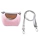 Pet Carrier Breathable Portable Pet Tragetasche Kleine Haustiere Reisetasche Reptile Außentasche für Hamster Gerbil Rat Frettchen und andere Kleintiere(Rosa)