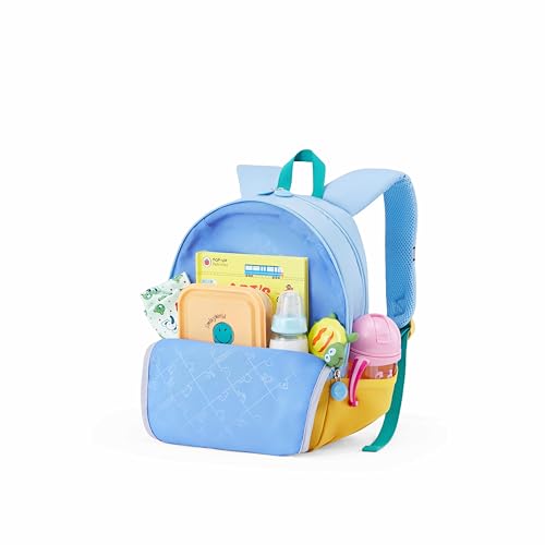Image of American Tourister Buzzy | 13 Ltrs | 2 Compartments | Bottle Pocket | Ergonomic Padded Back Panel & Shoulder Straps | Kids Backpack | 1 Year International Warranty | Tiger Blue