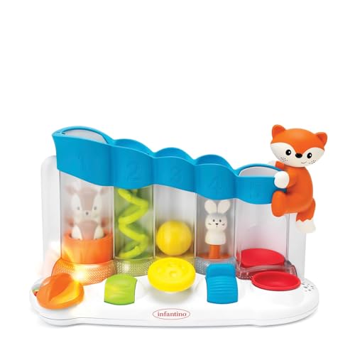Infantino Piano sensitivo Ball Drop con música y luces para bebés +9 meses