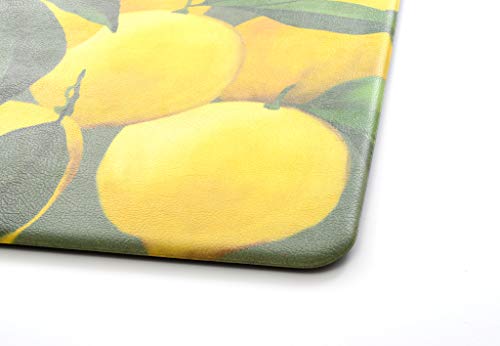 Stephan Roberts Anti-Fatigue Kitchen Printed 1/2" Thick Cushioned Comfort Mat, 20" X 39", Lemons #TOP1