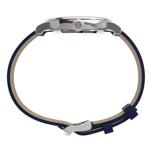 Montre en cuir Timex TW2W72700 bleu 40 mm motif citrouille