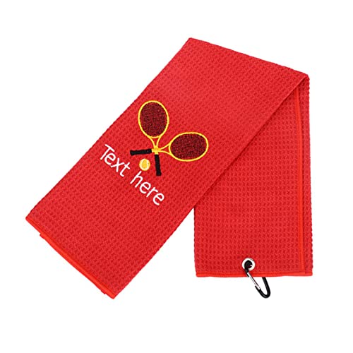 Sinseike Personalized Custom Tennis Towel,Tennis Name Towel (Personalized)