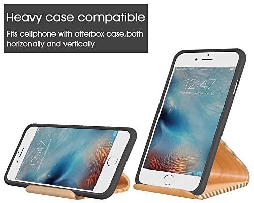 Samdi Wood Cell Phone Stand For Iphone 5 6 7 8 X Plus, Lg, Huawei, Xiaomi, Samsung Galaxy S5 S7 S6 - (White Birch ) #TOP1