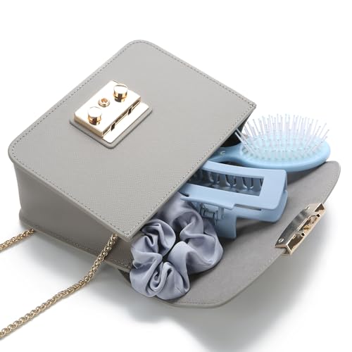 Bridesmaid Proposal Gifts 8pcs Mini Travel Brush bachelorette party accessories Cute hair Brush for Wedding Party Favors for Wedding Party Favors (White&Dusty Blue, 12pcs) by Ciulaiy - Image 2