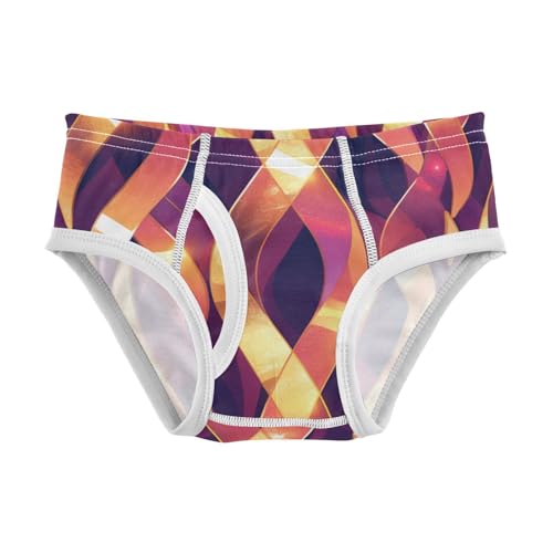 KLL Rose Gold Abstract Metallic Toddler Boy Soft Briefs Breathable Children Panties