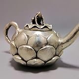 iron teapots for herbsAntiques Miscellaneous White Copper Silver-plated Long Mouth Lotus Flagon Teap