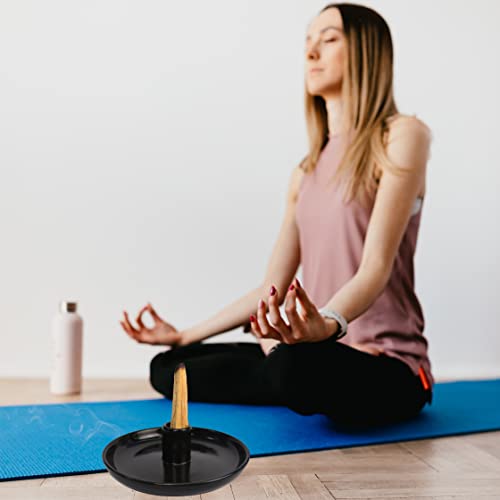 Palo Santo Holder, Palo Santo Burner, Ceramic Palo Santo Holder, Palo Santo Sticks Holder, Smudge Bowl, Sage Holder, Crystal Holder (Black) #TOP5