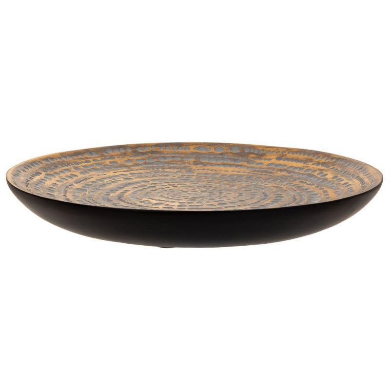Centro de mesa en polyrésine marron objet déco design haut de gamme