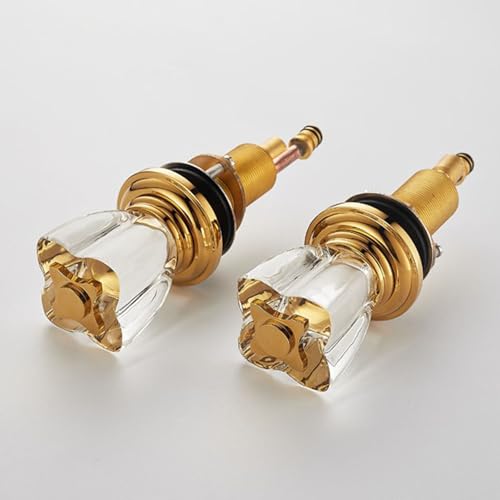 Robinet de lavabo 3 trous eau chaude et froide double levier - 4