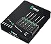 Wera 2035/6 Kraftform MicroSlotted/Phillips Electronics Screwdriver Set and Rack, 6-Piece, 05118152001