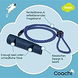 Coachi Doppelton-Pfeife, Training von 2 Hunden, verschiedene Kommandos üben, robustes Material, verstellbares reflektierendes Trageband, Rückruftraining, leicht & kompakt, Hunde- und Welpentraining