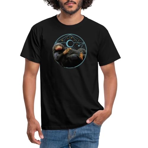 Spreadshirt Fantastic Beasts Niffler Firmament Men's T-Shirt, XXL, Black