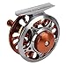 Alomejor Fly Fishing Reel Efficient Braking 3 Bearings 2 Colors Adjustment CNC Processing 3/4 Fly Reel for Outdoor Fishing