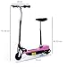 HOMCOM Patinete Eléctrico Plegable para Niño E-Scooter Batería 120W Manillar Asiento Ajustable...