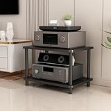 [Circulation d'air pour la dissipation de la chaleur] Grâce à une conception spéciale avec un espacement optimisé, il assure une circulation d'air fluide. Contrairement à la plupart des armoires audio/vidéo, sa conception minimaliste garantit à votre équipement une ventilation optimale pour dissiper la chaleur et éviter toute surchauffe.