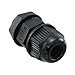 Cable Gland 0.10" ~ 0.26" (2.5mm ~ 6.5mm) Nylon M12x1.5 Black GC1000-A Pack of 25