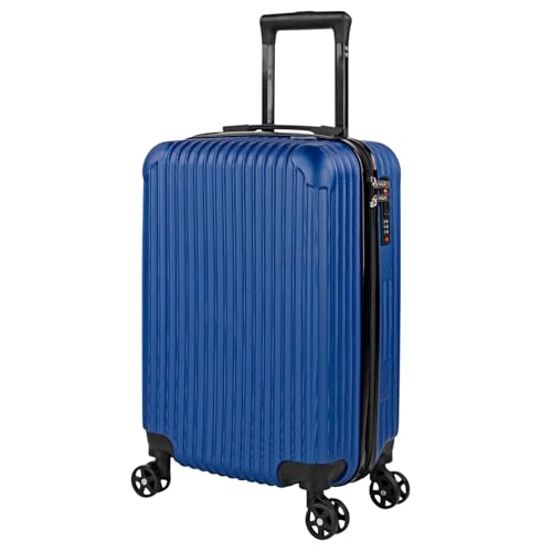 Itaca - Maleta De Cabina 55x40x20 - Maletas De Viaje Cabina Rígidas Trolley Con 4 Ruedas Dobles Para Avion Ligera Equipaje De Mano Candado De Combinación. Compatible Ryanair, Azul Itaca - Maleta De Cabina 55x40x20 - Maletas De Viaje Cabina Rígidas Trolley Con 4 Ruedas Dobles Para Avion Ligera Equipaje De Mano Candado De Combinación. Compatible Ryanair, Azul