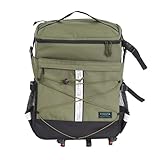 Organizada y accesible: forro interior brillante, bolsillos dobles de malla para botellas y un compartimento acolchado para laptop de 16 pulgadas que mantienen todo en su lugar.