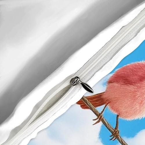 Housse de couette 2 pièces aesthetic sky birds lit simple microfibre