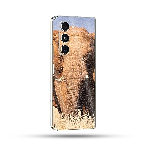 Image of MightySkins Glossy Glitter Skin Compatible with Samsung Galaxy Z Fold 5 Full Wrap - Elephant | Protective, Durable High-Gloss Glitter Finish | Easy to Apply & Change Styles | Made in The USA