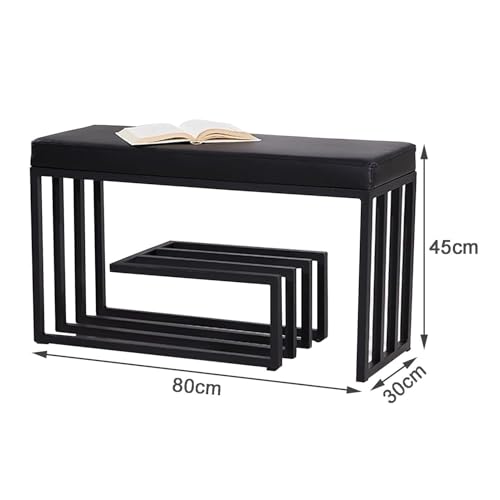 Banc à chaussures 2 niveaux pour optimiser les petits espaces - 4