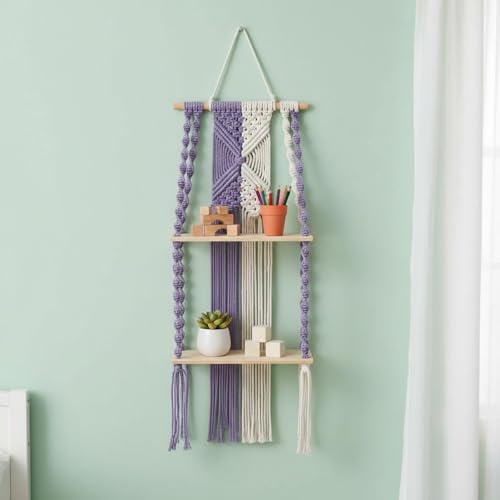 Rangement mural polyvalent en coton pour optimiser les petits murs