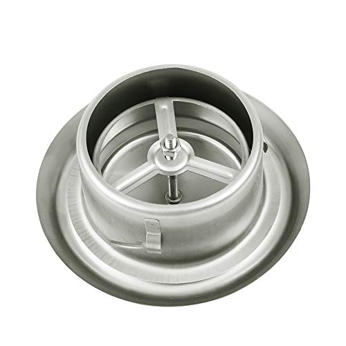 Rejilla redonda de ventilación de acero inoxidable de 6 pulgadas para extracción de aire en pared o techo miniatura 6