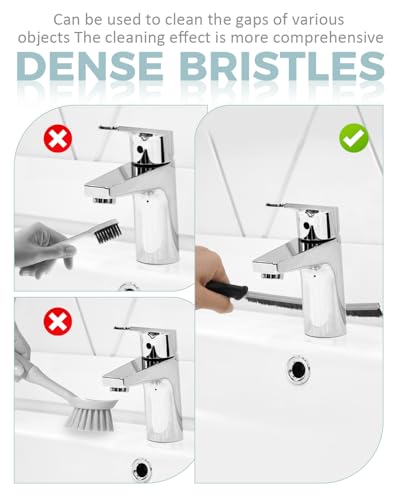 SXhyf Cleaning Brush - Hard Bristle Crevice Cleaning Brush, Multifunctional Gap Scrub Brush, Home Essentials, Bathroom Cleaner Tools for Household Use, Kitchen, Window, Faucets, Toilet, Grout, Car - Image 4