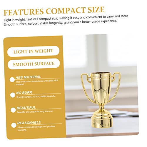BESTOYARD 6 Unidades pequeno troféu copos de troféu de prêmio de ouro prêmios infantis trofeu futebo