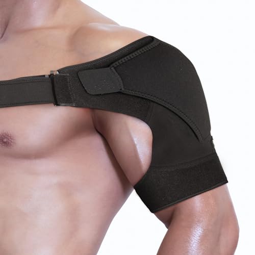 Astorn Épaulière Tendinite et Articulation AC - Protection Épaule Homme Femme, Compression Néoprène Respirant, Attelle Épaule Droite Gauche Ajustable...