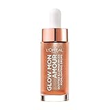 Con textura ligera y fluida L\'Oréal Paris Wake Up & Glow, Glow Mon Amour, Gotas iluminadoras, Tono Coral Glow