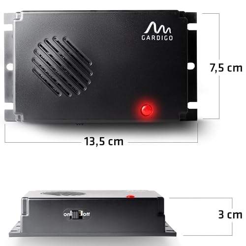 GARDIGO® Marderschreck Marder-Frei Mobil | Ultraschall Marderabwehr | Marderschreck Auto Batteriebetrieben | Marderschutz für KFZ, Motorraum, Dachboden, Haus, Garten | Intervallschaltung