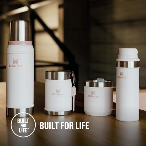 STANLEY 1913 Classic Legendary Food Jar 0.4L With Spork - Keeps Cold For 7 Hours - BPA-Free Stainless Steel Soup Flask - Leakproof - Dishwasher Safe - Rose Quartz - Image 6