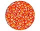 Glasstein, rund, Aurora Boreale, orange, 3,0 mm, 8/0, 500 g.