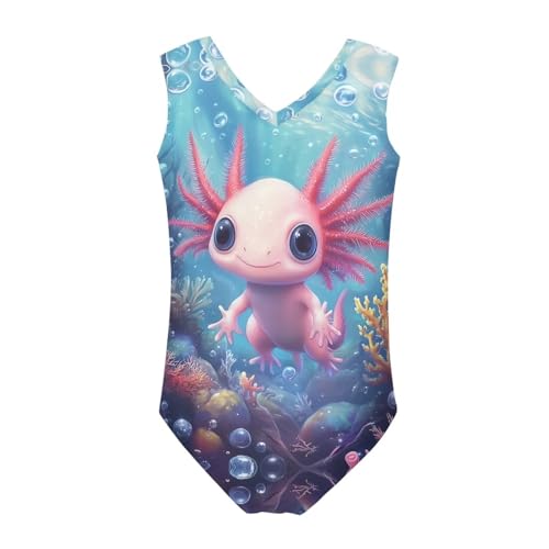 Image of Girls Swimsuits Size 3-14 Kids Summer Sleeveless One Piece Bathing Suit Beach V-Neck