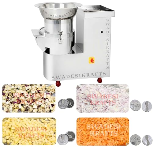 Swadesi Krafts Stainless Automatic Vegetable Cutting Machine...
