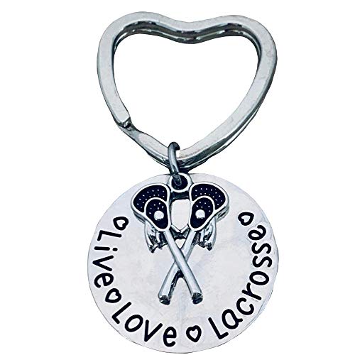 Infinity Collection Lacrosse Keychain- Lacrosse Stick Keychain- Live Love Lacrosse Jewelry - Gift For Female Lacrosse Players #TOP16
