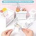 Silipull 5 Pcs 1:12 Scale Wooden Dollhouse Furniture Set White Miniature Wood Bedroom Furniture Wooden Dollhouse Accessories Encourage Creative and Imaginative Play for Kid Miniature Bathroom Kitchen
