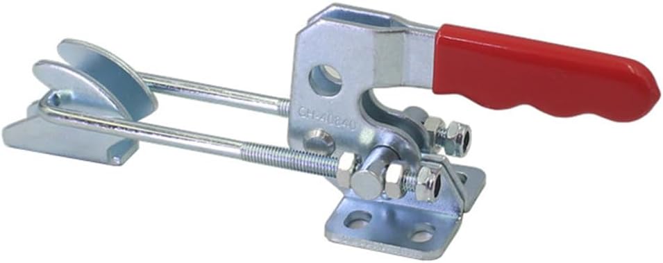 4Pcs GH-40840 Two Function Toggle Latch Clamp 200Kg /485Lbs Capacity Pull Action Adjustable Latch U Bolt(Medium：40840)