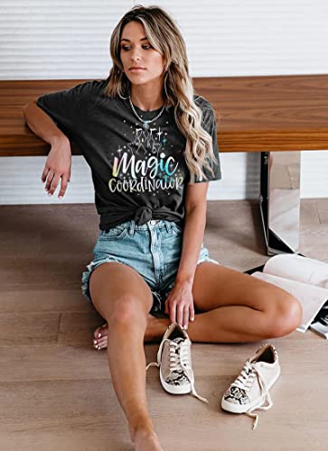 Magic Coordinator T Shirt Magic Kingdom Casual Tee Shirts Tshirt Family Vacation Castle Graphic Tops4