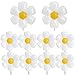 10 Pieces Daisy Mylar Balloons White Daisy Foil Balloons Decorations for Daisy Party, Birthday, Baby Shower, Wedding Decorations Supplies