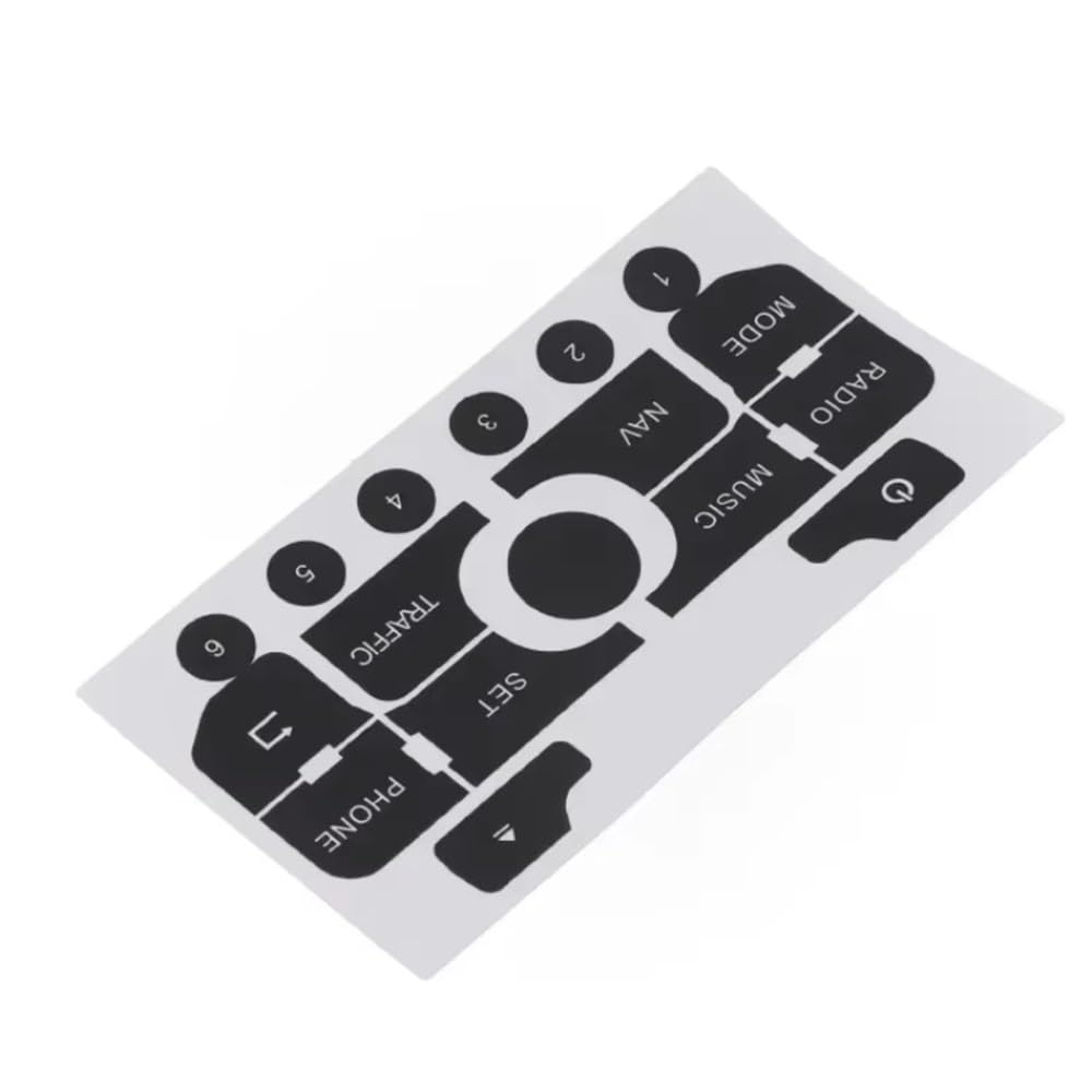 Autocollant de réparation bouton commande radio navigation Citroën C3 C5