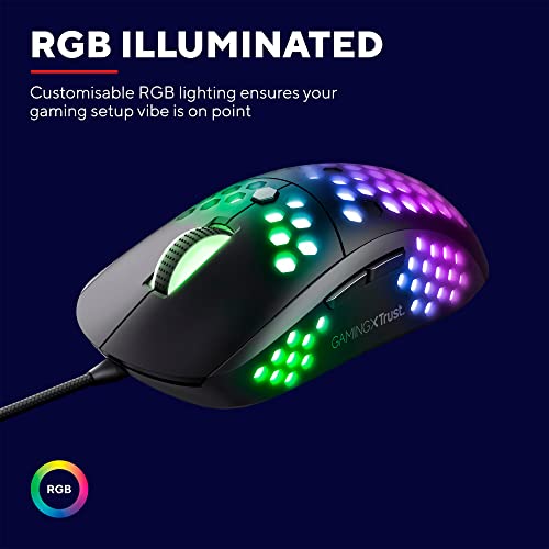 Trust GXT 865 Asta Mechanische Tastatur (QWERTZ, Deutsches Layout, Multi Color Beleuchtung) schwarz & GXT 960 Graphin Leichte RGB Gaming Maus, 74 g, 200 - Schwarz - Image 8