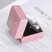 LED Stud Earring Jewelry Gift Box for Proposal, Wedding, Engagement，Birthday Luxury Jewelry Gift Box with LED Light, Jewellry Display Box (Pink)