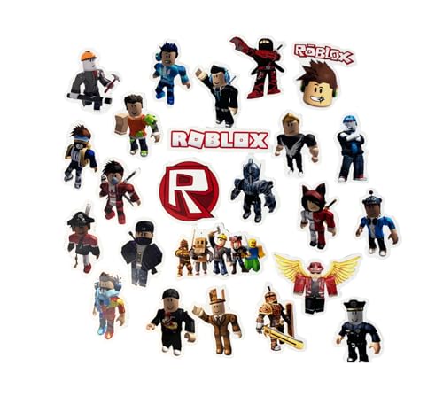 Gamers Boys Stickers Package Aesthetic Gifts for Kids Party Waterproof Vinyl Stickers for Laptop and Notebook: (24 Pieces)